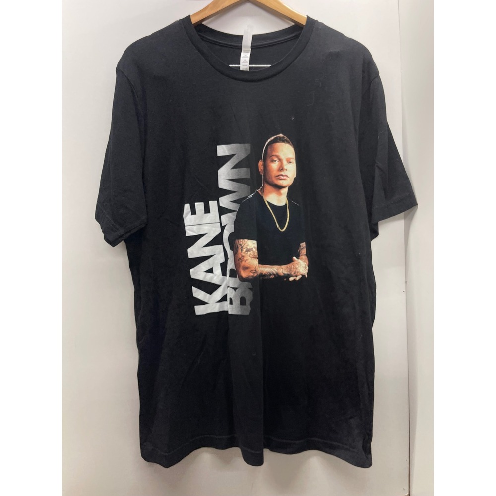 Kane Brown On Tour Concert Graphic T-Shirt Black 2XL Bella Canvas Country Music